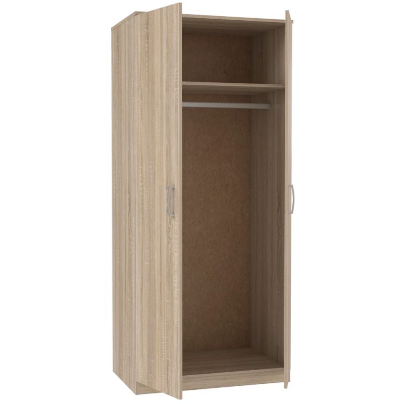 Skapis Domoletti Niko NIKS80-D30F, ozola, 82 cm x 52.7 cm x 185 cm