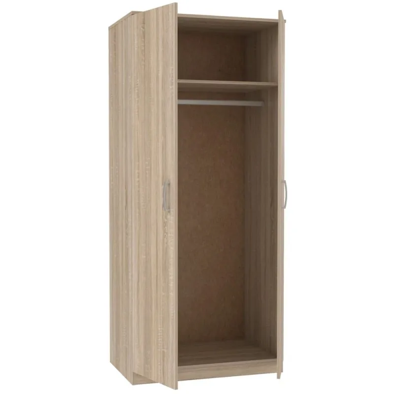 Skapis Domoletti Niko NIKS80-D30F, ozola, 82 cm x 52.7 cm x 185 cm