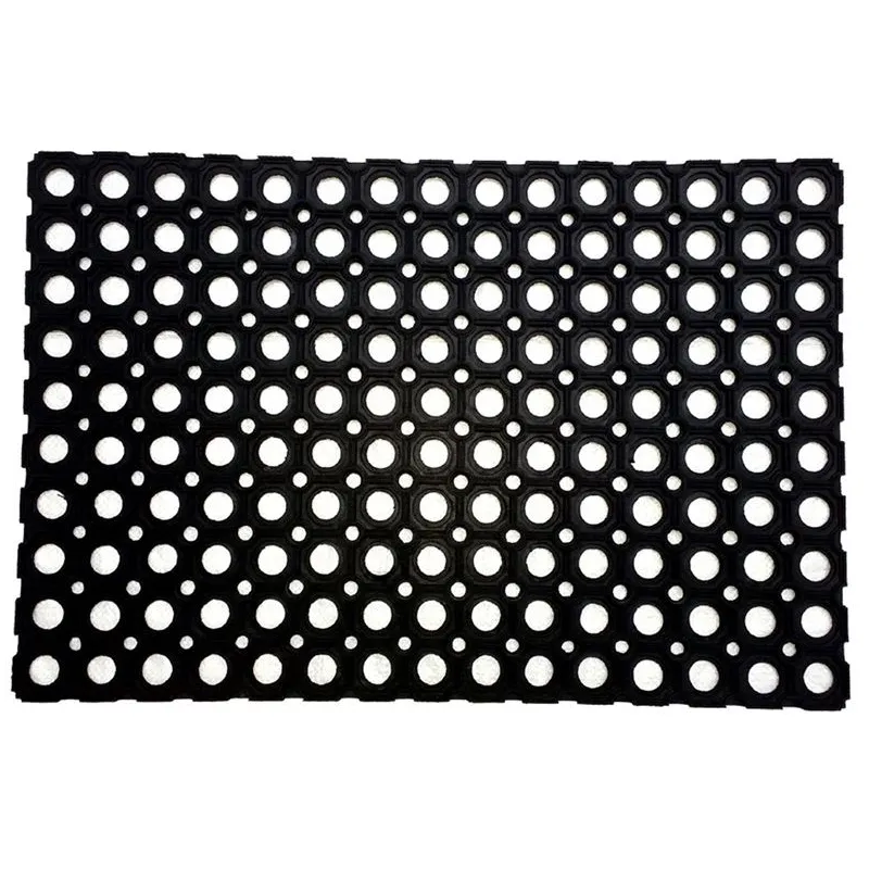 Durvju paklājs Domoletti Rho 008, melna krās., 80 cm x 120 cm x 1.6 cm