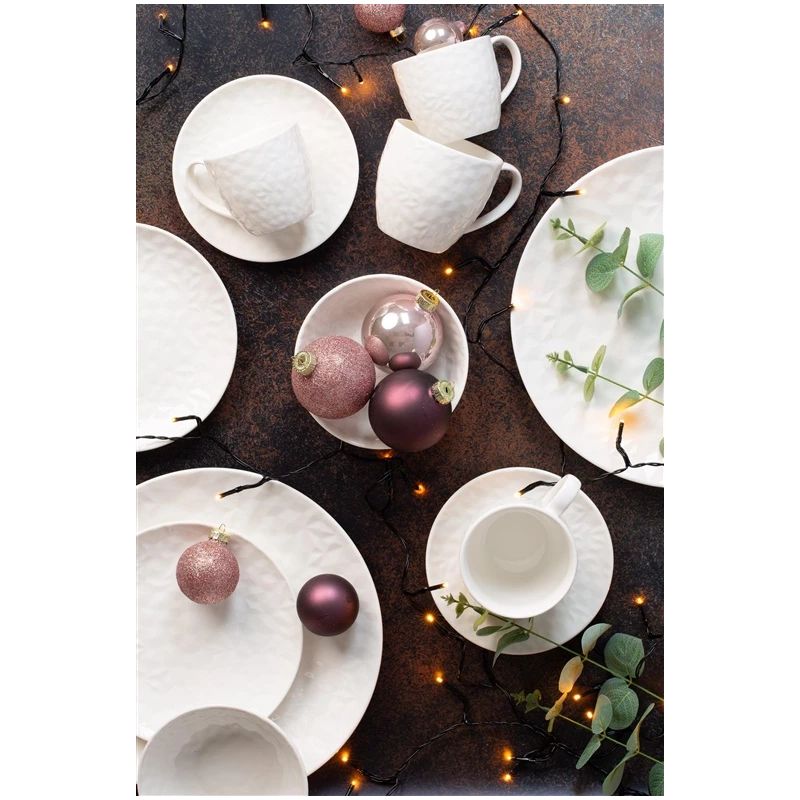 Šķīvīši deserta Domoletti Chic, DIA 15 cm, balta krās.