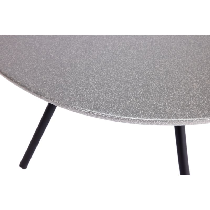 Dārza galds Domoletti, melna krās.-pelēka krās., 54 cm x 54 cm x 40 cm