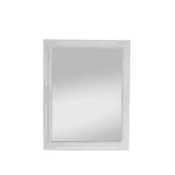 Spogulis Domoletti TM098, stiprināms, 70 cm x 90 cm, balta