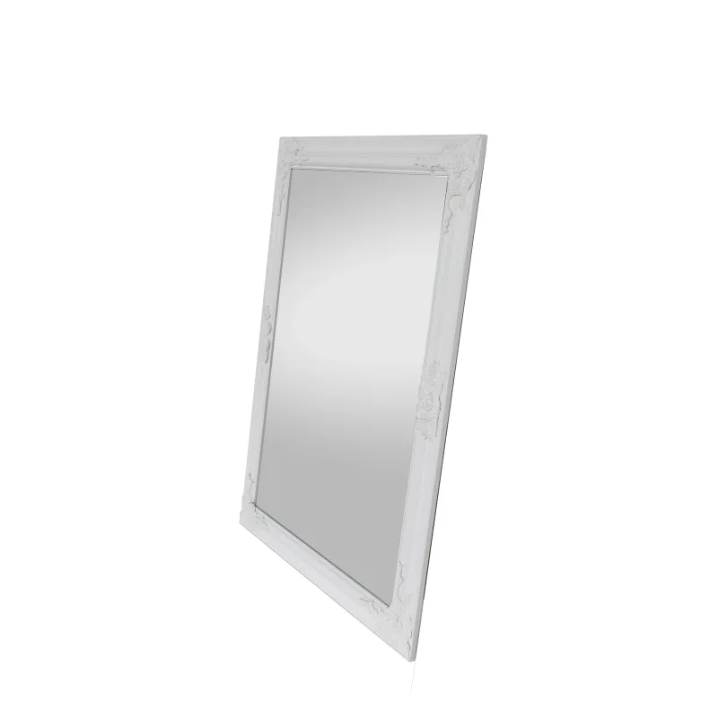 Spogulis Domoletti TM098, stiprināms, 70 cm x 90 cm, balta