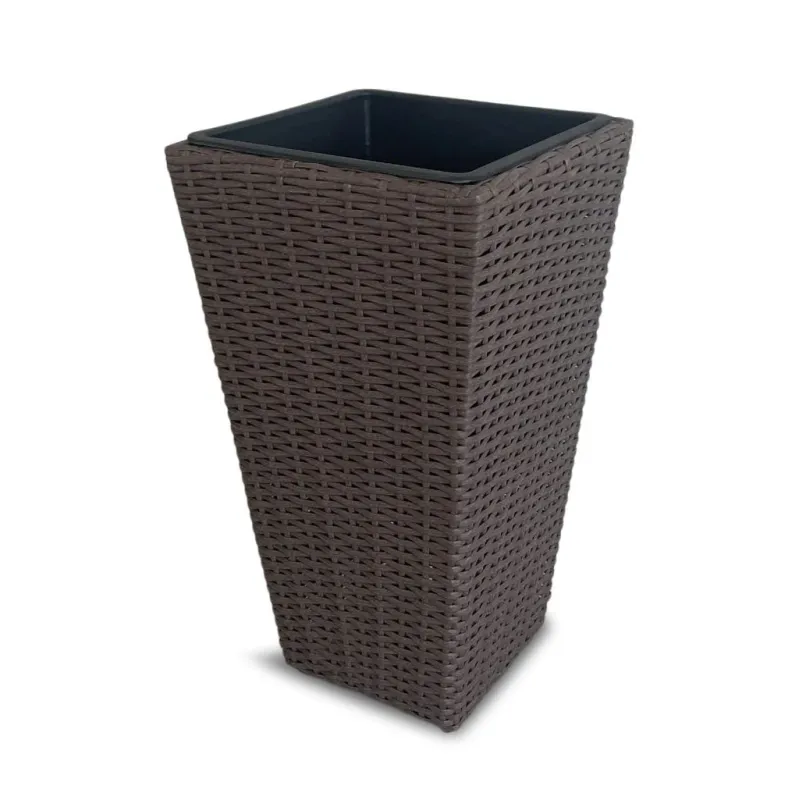 Цветочный горшок Domoletti 53000011099, пластик, коричневый