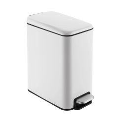 Atkritumu tvertne Domoletti, balta, 5 l, 29 cm