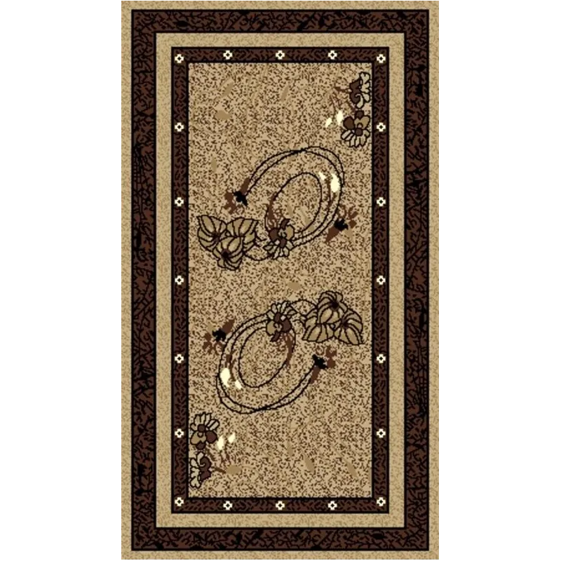 Ковер Domoletti Shiraz 1041 B55, коричневый, 150 см x 80 см