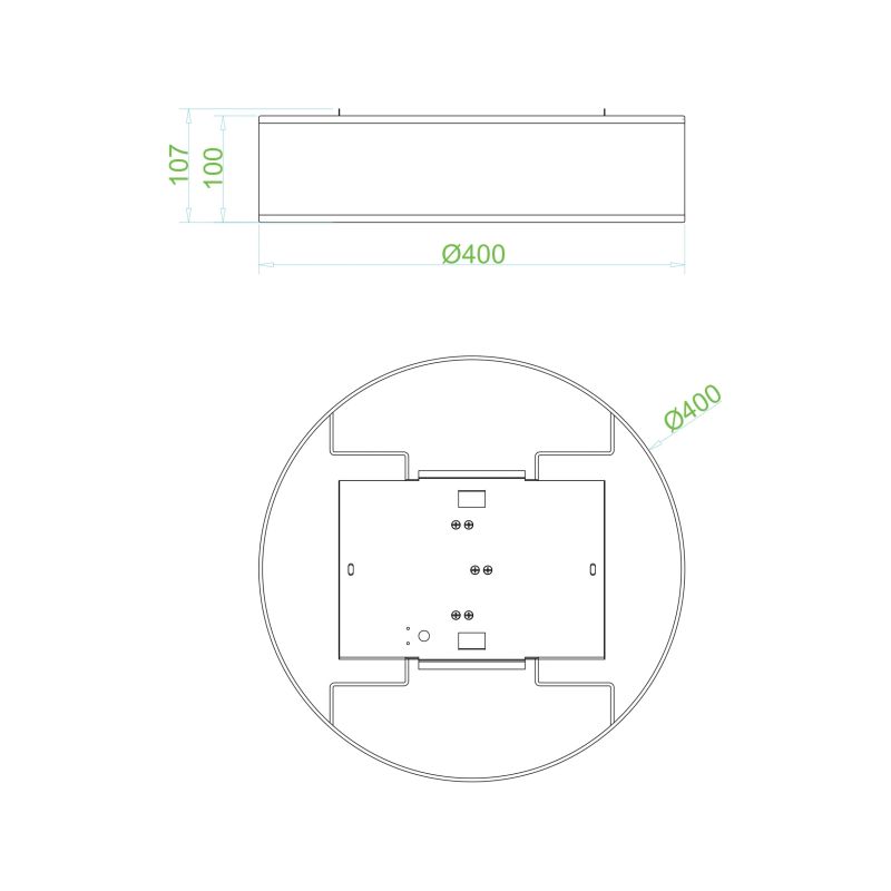 Lampa griesti Domoletti Ivory CL12029-D40, E14, 3 x 40 W
