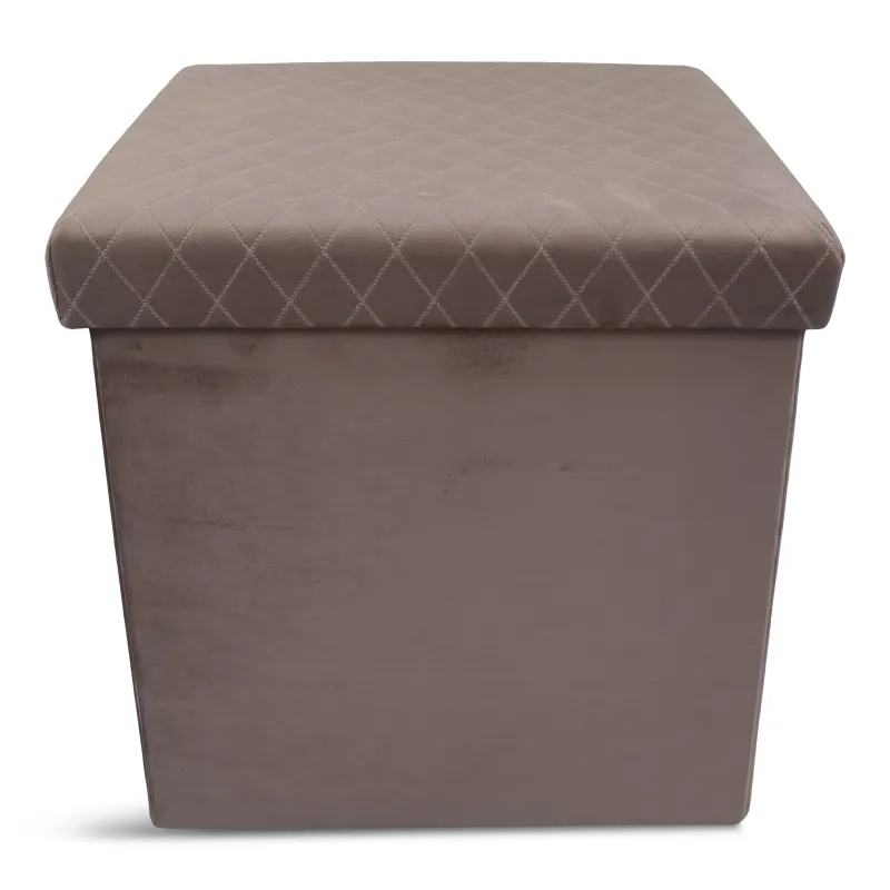 Pufs Domoletti Mateo 38, rozā krās., 38 cm x 38 cm x 38 cm