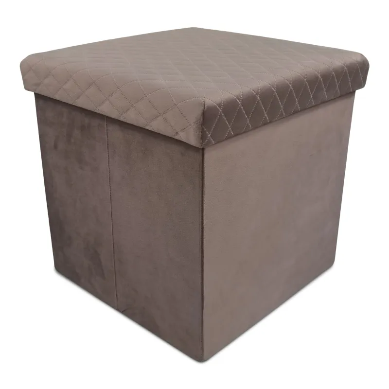 Pufs Domoletti Mateo 38, rozā krās., 38 cm x 38 cm x 38 cm