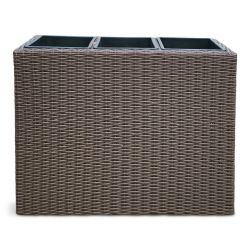 Puķu pods Domoletti 53000011107, plastmasa, 79 cm x 29 cm, brūna