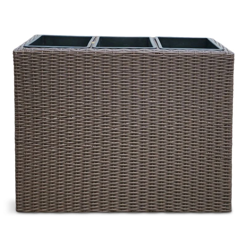 Puķu pods Domoletti 53000011107, plastmasa, 79 cm x 29 cm, brūna