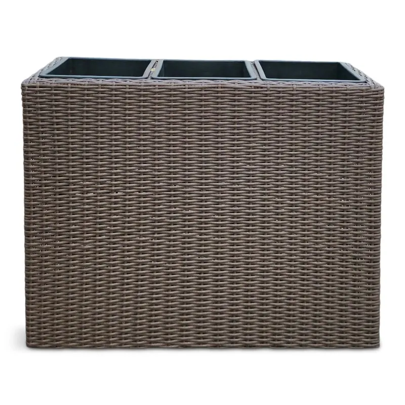 Puķu pods Domoletti 53000011107, plastmasa, 79 cm x 29 cm, brūna