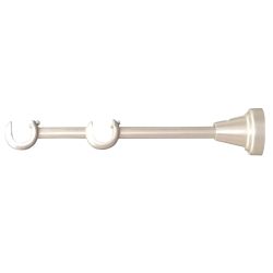 Karnīzes kronšteinis Domoletti Nova, 200 mm, DIA 19 mm, matēts sudrabs