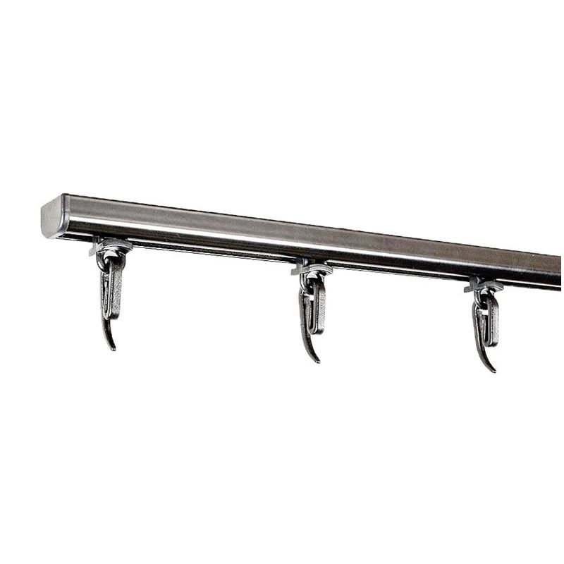 Griestu aizkaru sliede Domoletti D PROFILE, 200 cm, melna krās.