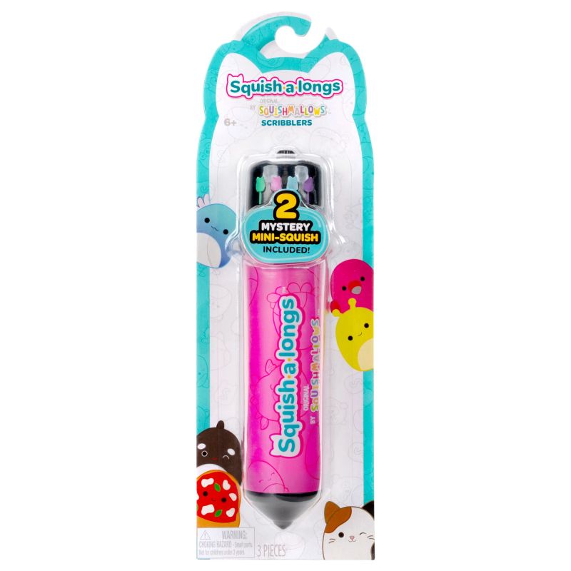 SQUISHMALLOWS Squish-a-longs Scribbles maciņš ar 2 mini figūriņām