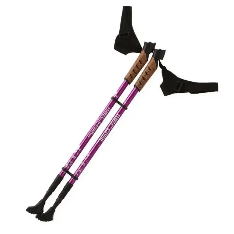 Teleskopiskās nūjošanas nūjas NECASIL DW072105 Purpurs 62 - 135 cm