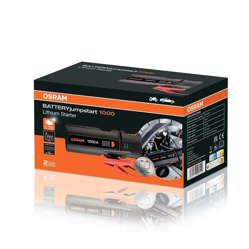 Lādētājs Osram OJS020. 12 V. 1000 A