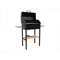 Abas grill with lid and shelves