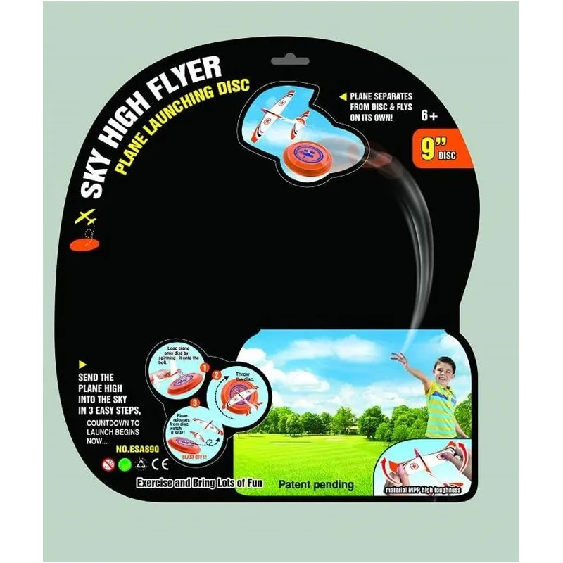 Toy rocket launcher w plane esa890