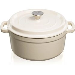 Casserole pot grand feu 3.5l white