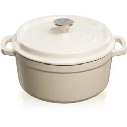 Casserole pot grand feu 3.5l white