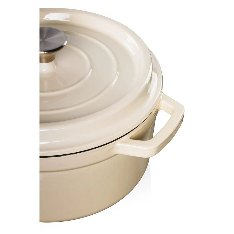 Casserole pot grand feu 3.5l white