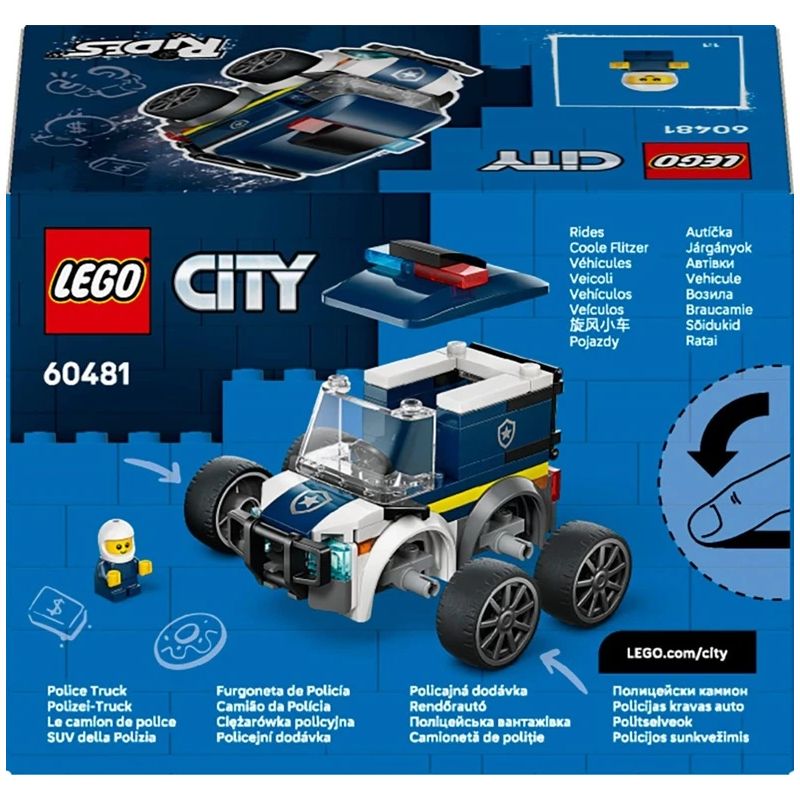 LEGO City 'Riteņi' automašīnas konstruktors 60481. 71gab.