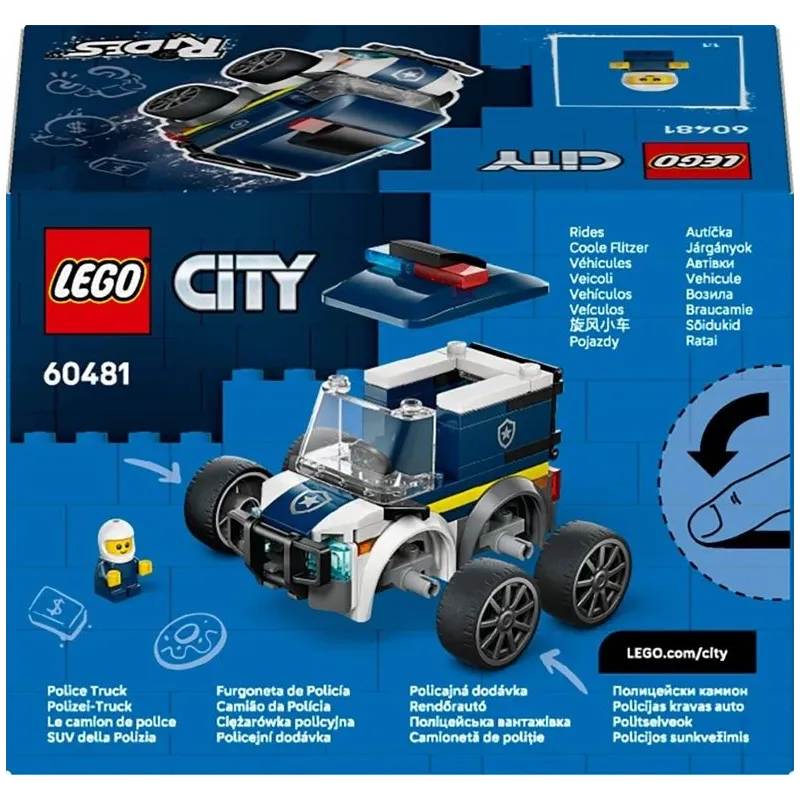 Konstruktorius LEGO City „Ratai“ sunkvežimis 60481. 71vnt.