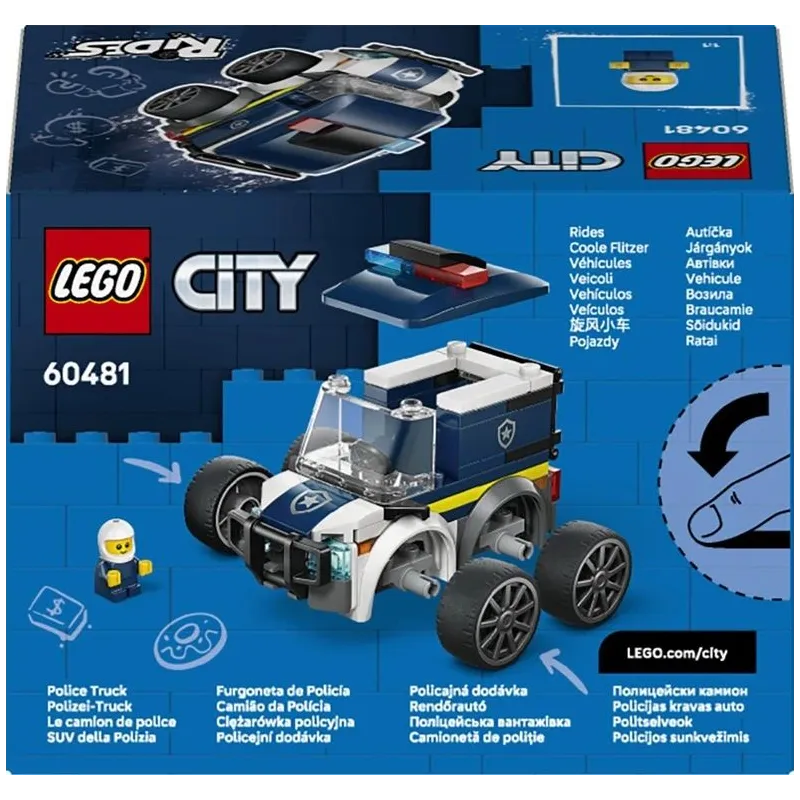 Konstruktorius LEGO City „Ratai“ sunkvežimis 60481. 71vnt.
