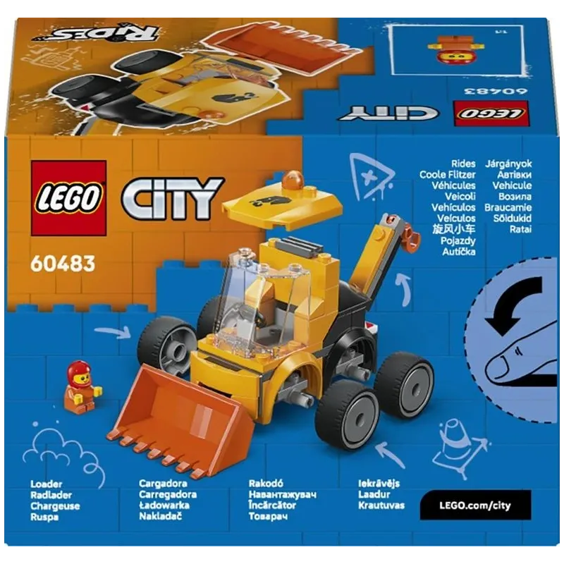 LEGO City celtniecības iekrāvēja konstruktors 60483. 61 gab