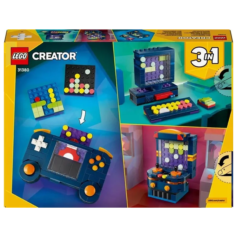 Konstruktorius LEGO Creator 3in1 konsolė 31380. 268 vnt.