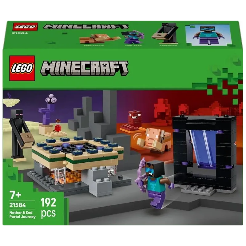 Konstruktorius LEGO Minecraft Kelionė į Neterį 21584 192vnt