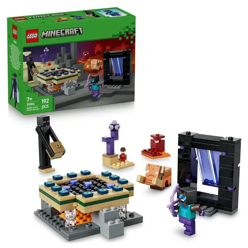 Konstruktorius LEGO Minecraft Kelionė į Neterį 21584 192vnt