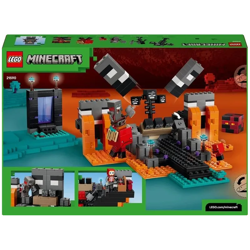 Konstruktorius LEGO Minecraft Wither Battle 21590. 494 vnt.