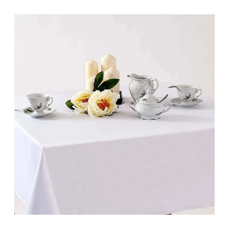 Laudlina ristkülikukujuline Domoletti Laura, valge v., 220 x 140 cm