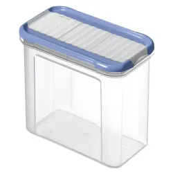 Lielapjoma produktu konteiners. 1 l. caurspīdīga-zila