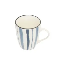 Mug 310ml striped blue