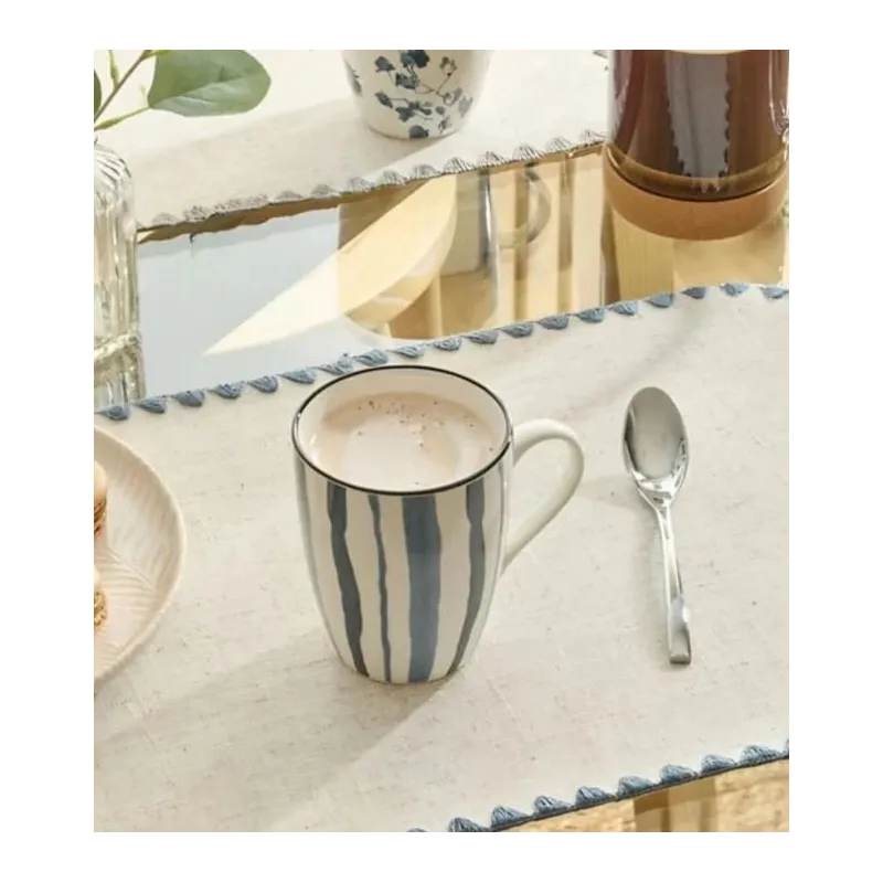 Krūzīte. zila-balta. 0.310 l