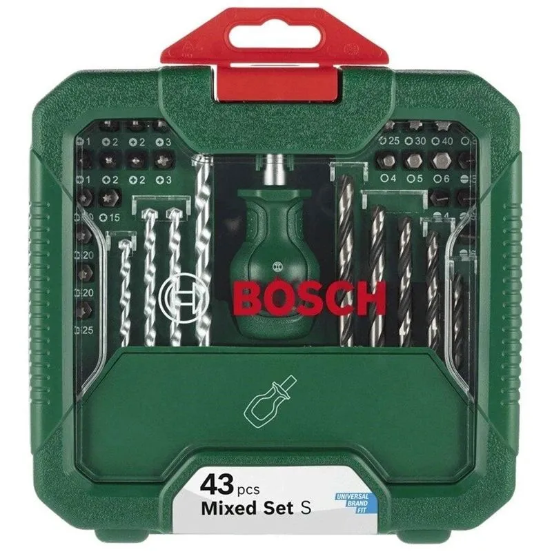 Bosch uzgaļu un urbju komplekts. 43 gab.