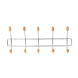 Seinale kinnitatav riidepuu Domoletti W08, kroom v.