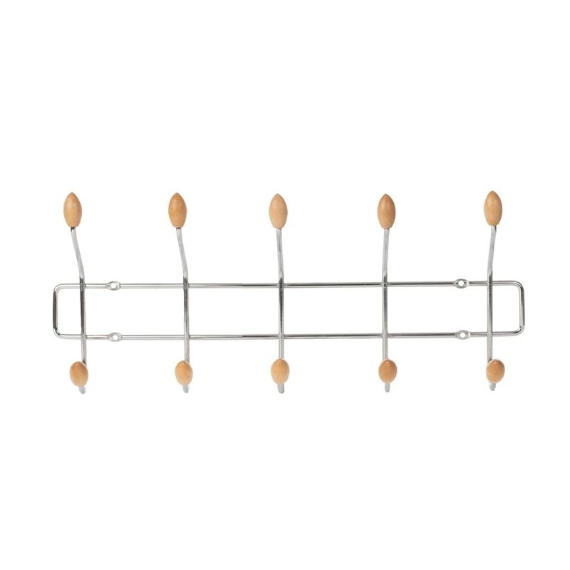 Настенная вешалка для одежды Domoletti W08, хромовый цв.