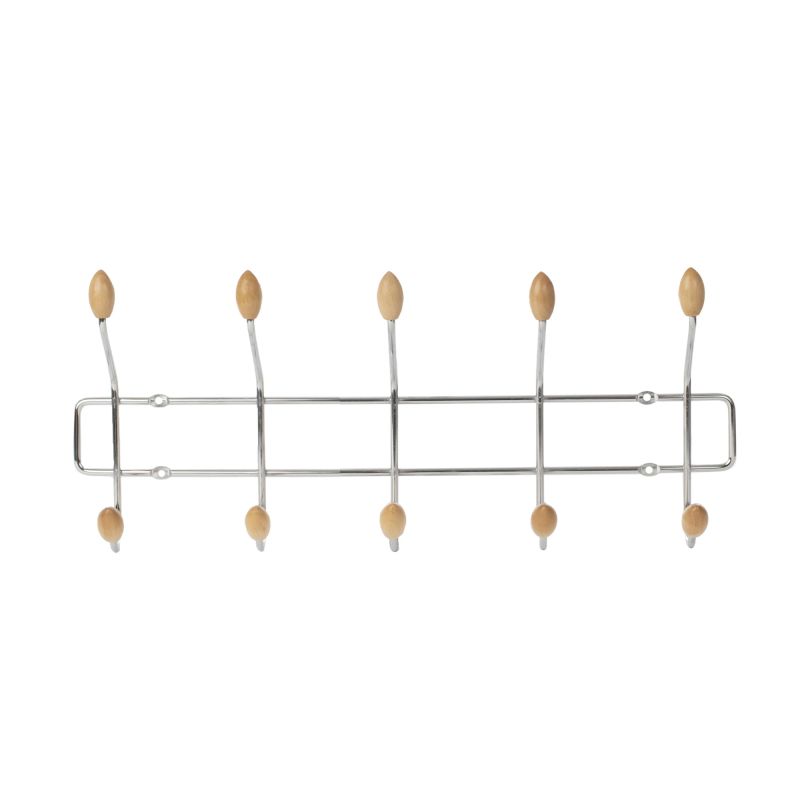 Настенная вешалка для одежды Domoletti W08, хромовый цв.