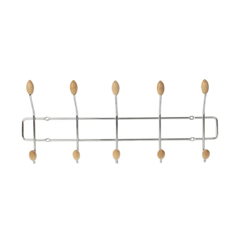 Настенная вешалка для одежды Domoletti W08, хромовый цв.