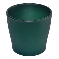 Puķu pods Domoletti TOSKANIA, keramika, zaļa krās.