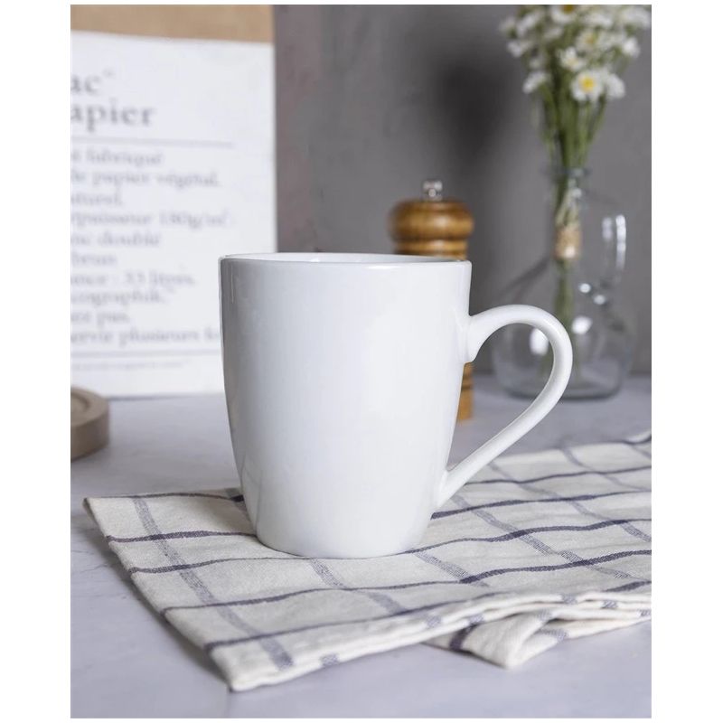 Krūzīte Domoletti Casual 199C-001-M, balta krās., 0.34 l