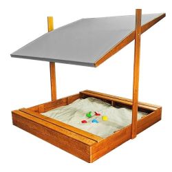 Kaste smilšu 120x120cm ar jumtiņu