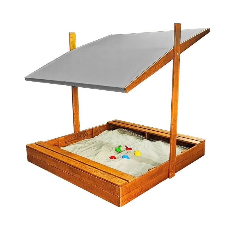 Kaste smilšu 120x120cm ar jumtiņu