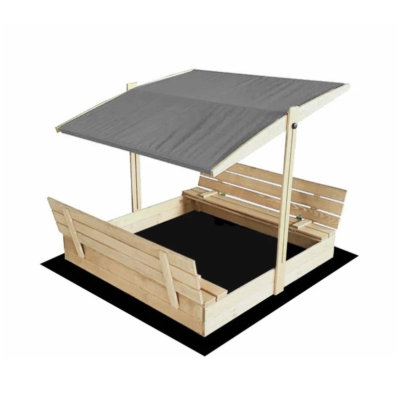 Kaste smilšu 120x120cm ar jumtiņu