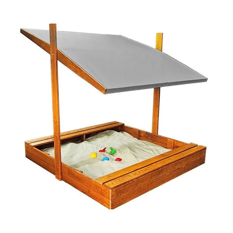 Kaste smilšu 120x120cm ar jumtiņu