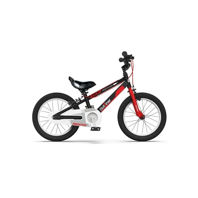 Bērnu velosipēds Outliner 416U. melna-sarkana. 16